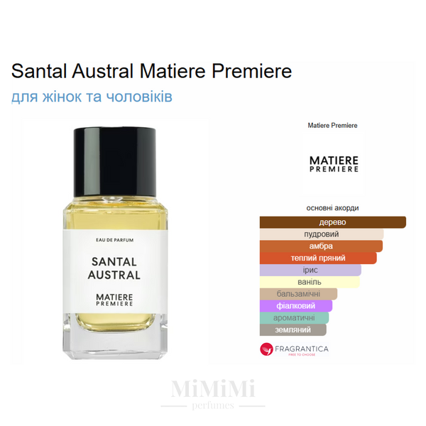 Розпив Matiere Premiere SANTAL AUSTRAL 3мл &mdash; MiMiMi Perfumes