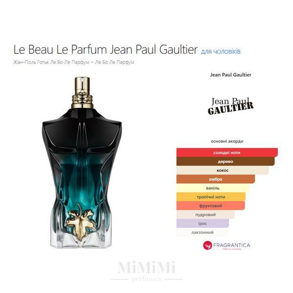 Распив Jean Paul Gaultier LE BEAU LE PARUM edp 3мл &mdash; MiMiMi Perfumes