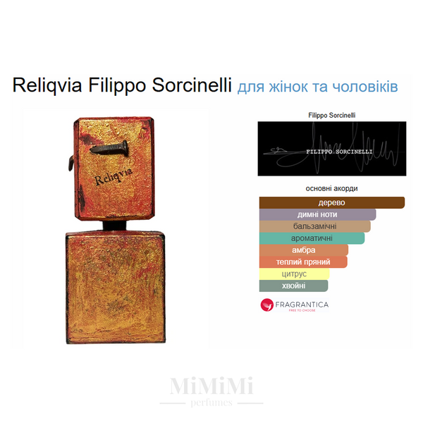 Розпив Filippo Sorcinelli RELIQVIA 3мл &mdash; MiMiMi Perfumes