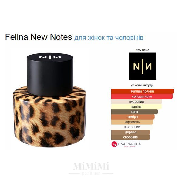 Розпив New Notes FELINA 3мл &mdash; MiMiMi Perfumes