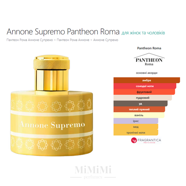 Распив Pantheon Roma ANNONE SUPREMO 3мл &mdash; MiMiMi Perfumes