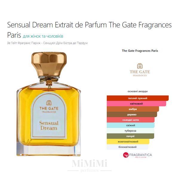 Розпив The Gate Fragrances SENSUAL DREAM extrait de parfum 3мл &mdash; MiMiMi Perfumes