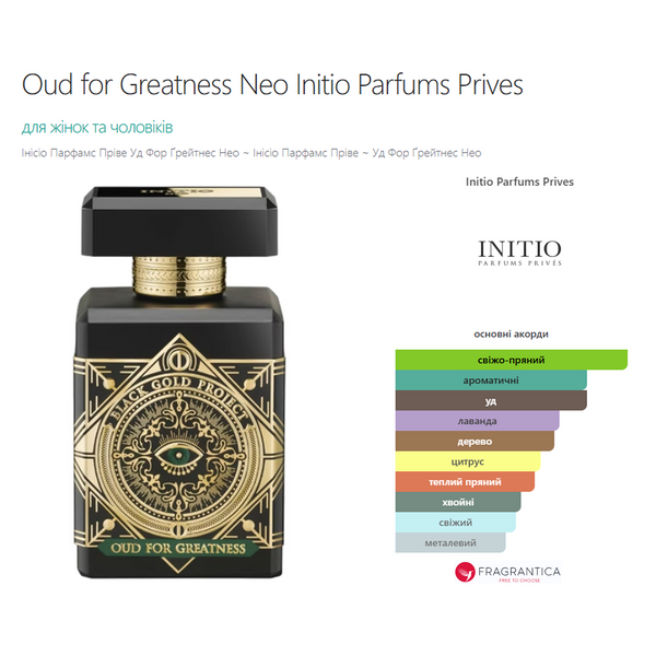 Фото Розпив Initio Parfums Prives OUD FOR GREATNESS NEO 3мл 9727-3,
