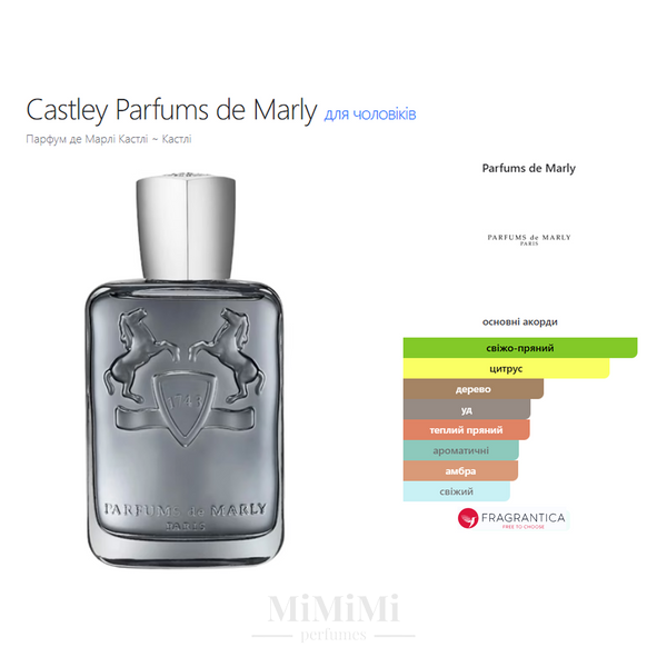 Розпив Parfums De Marley CASTLEY 3мл &mdash; MiMiMi Perfumes