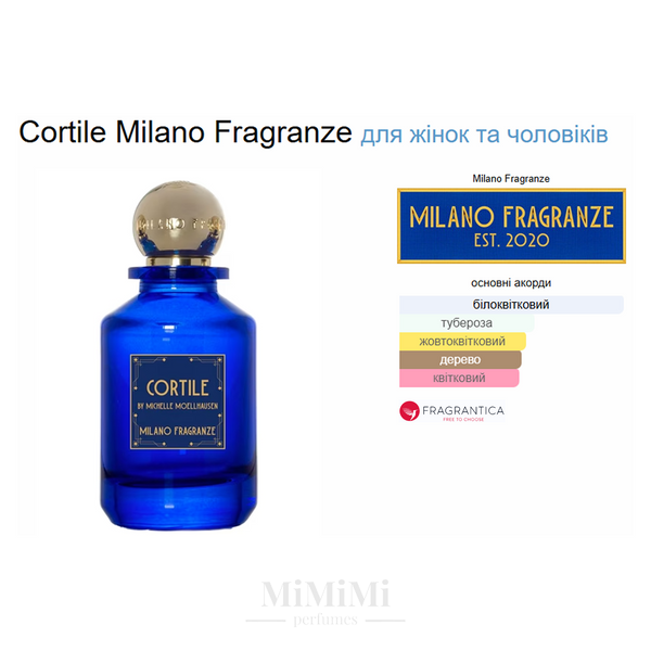 Розпив Milano Fragranze CORTILE edp 3мл &mdash; MiMiMi Perfumes