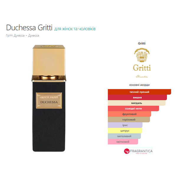 Фото Розпив Gritti DUCHESSA 3мл 9657-3,