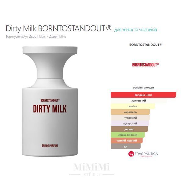 Распив Borntostandout DIRTY MILK edp 3мл &mdash; MiMiMi Perfumes