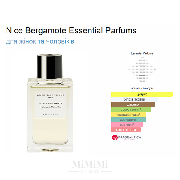 Розпив Essential Parfums NICE BERGAMOTE 3мл &mdash; MiMiMi Perfumes