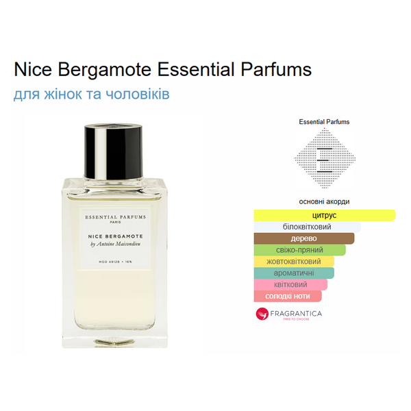 Фото Распив Essential Parfums NICE BERGAMOTE 5мл 8793-5,