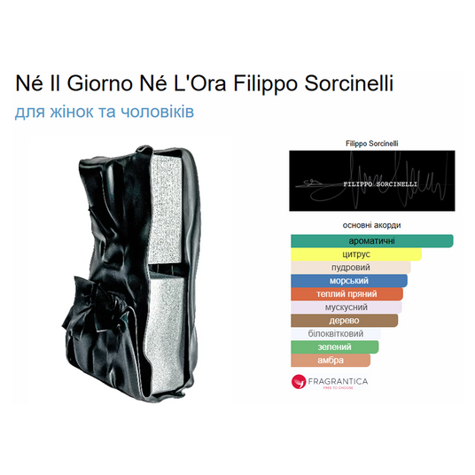 Купить Распив Filippo Sorcinelli NE IL GIORNO NE L'ORA 3мл 8776-3